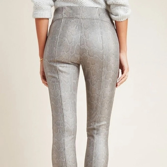 Anthropologie Snakeskin Metallic Legging 27 - Picture 3 of 4